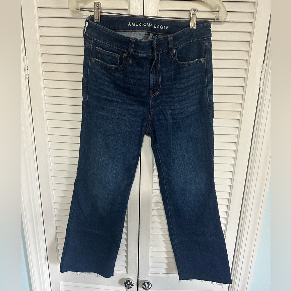 American Eagle Outfitters Women's Indigo Straight Leg Jeans